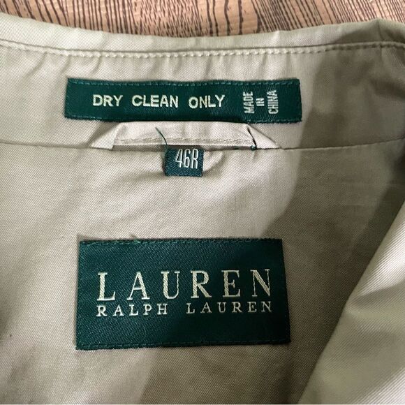 Lauren by Ralph Lauren Men's Mackintosh Trench Coat Lined Size 46R‎ - Picture 5 of 9